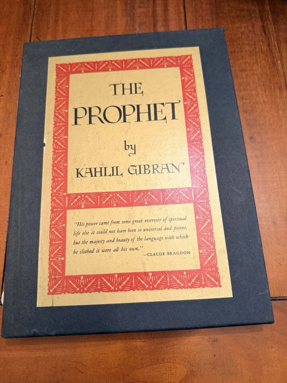 Kahlil Gibran THE PROPHET 1972 Borzoi Knopf Hardcover in Slipcase Vintage